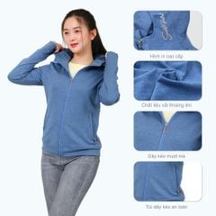 Áo khoác chống nắng, chống UV có nón chất liệu Vảy cá cao cấp 431p 1341