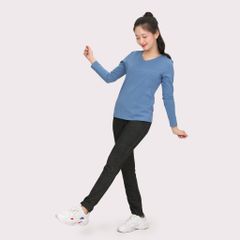 Áo thun nữ tay dài Cổ Tim chất cotton siêu mát 020p 0264