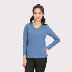 Áo Thun Tay Dài Cổ Tim Cotton 020p 0264