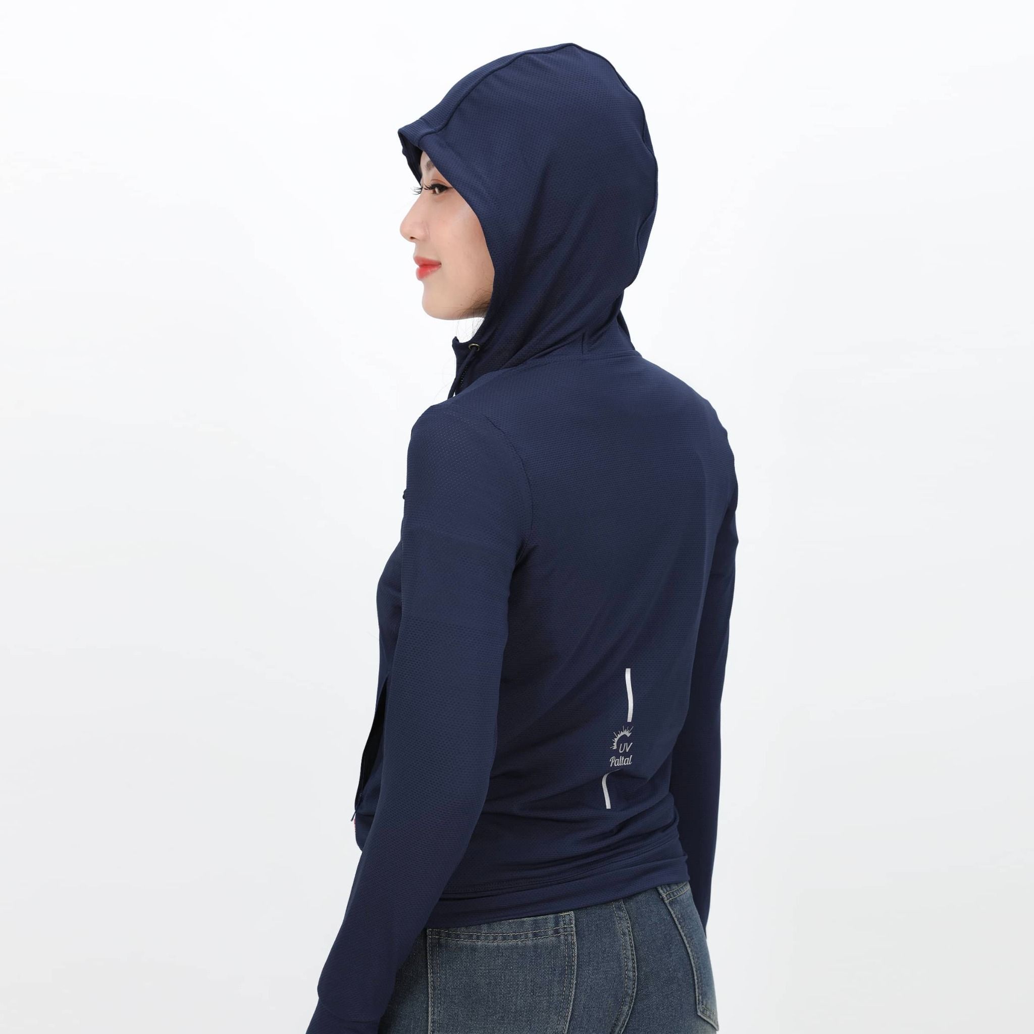 Áo khoác nữ chống nắng, chống UV có nón chất poly thái 311p 1266