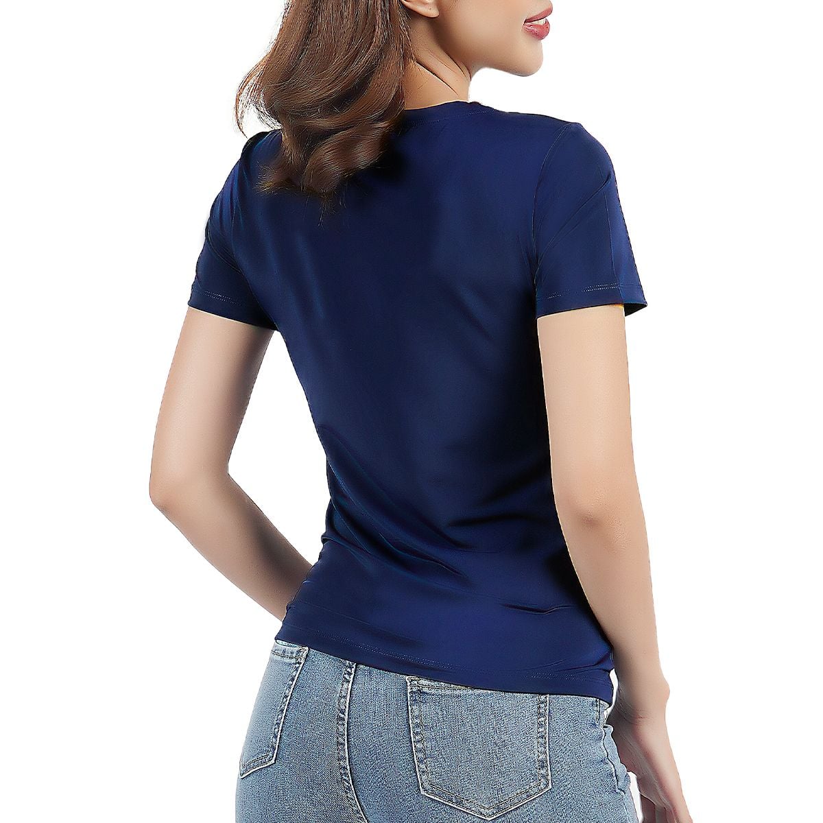 Áo thun nữ tay ngắn chất nhung lạnh 010p 0190