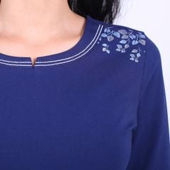 Đồ bộ nữ mặc nhà kiểu quần dài tay dài cotton 033p 3116