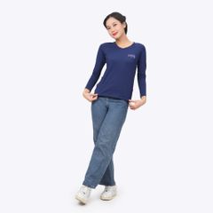 Áo thun nữ tay dài Cổ Tim chất cotton siêu mát 020p 0271