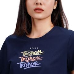 Áo thun nữ tay ngắn cotton cvc mát form rộng 190p 0204