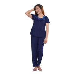 Set đồ bộ nữ kiểu quần dài tay ngắn chất thun lạnh siêu bền 013p 3147