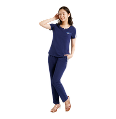 Set đồ bộ nữ kiểu quần dài tay ngắn cotton cvc mát 193p 3318