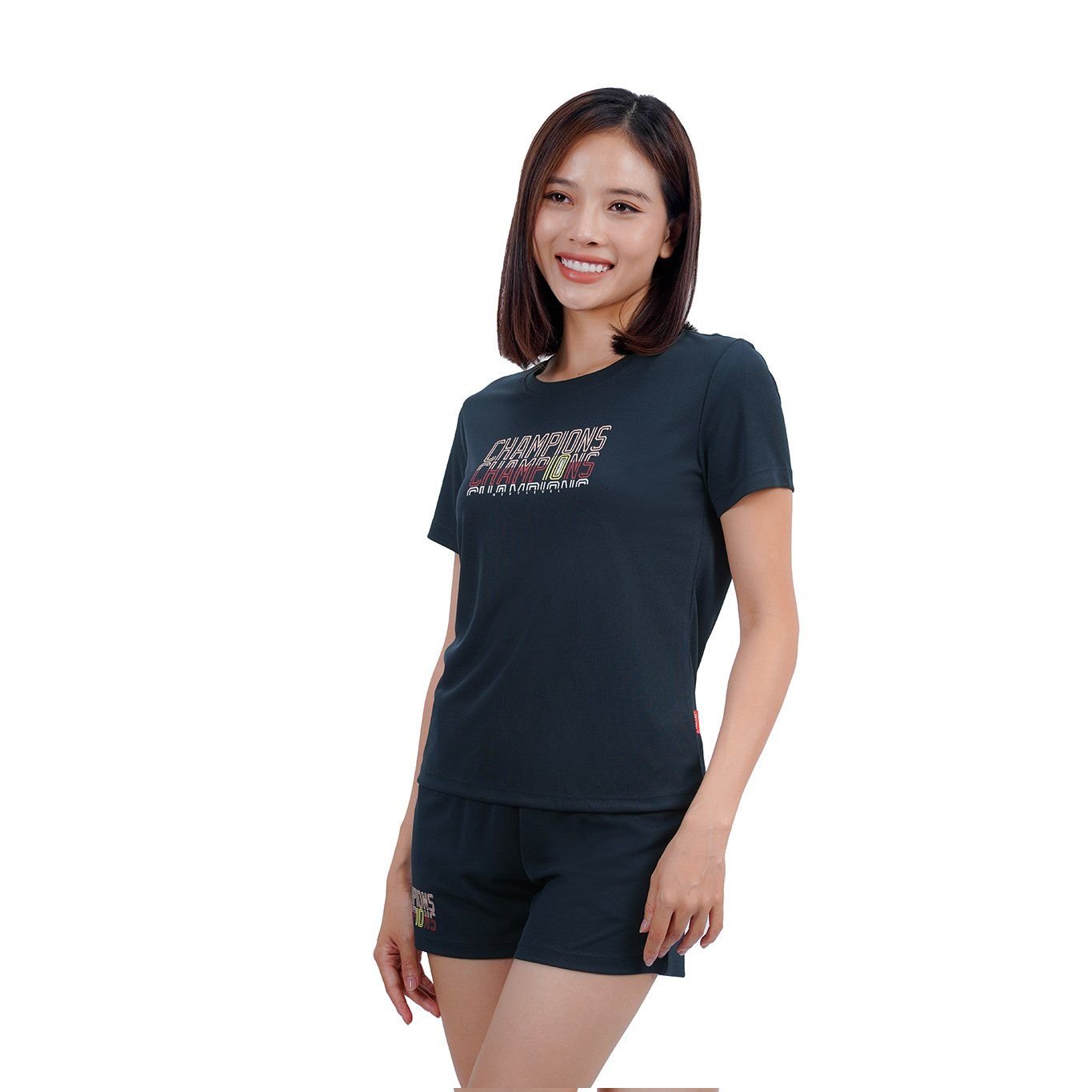 Set đồ bộ nữ kiểu quần đùi tay ngắn Mắt lưới thoáng khí 315p 5096