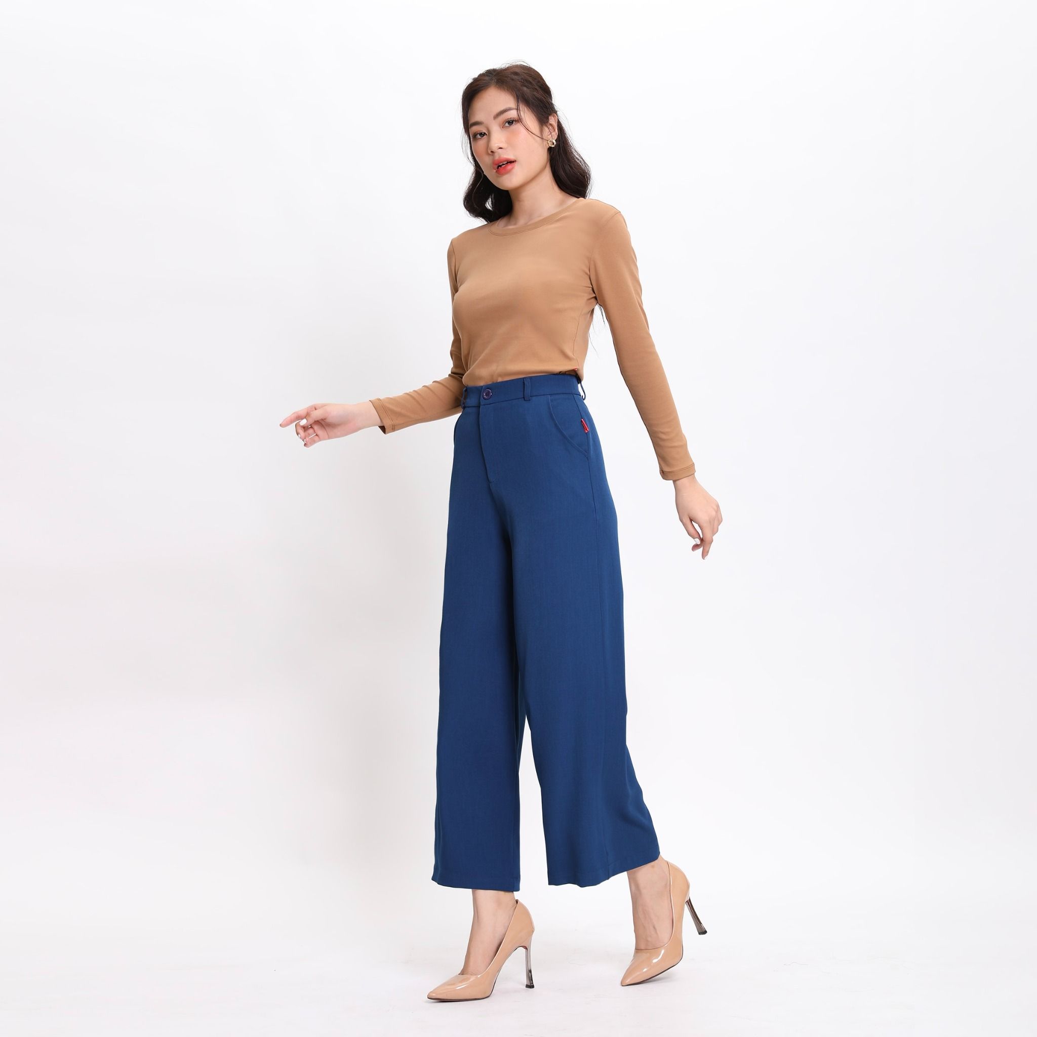 Quần dài form suông chất LYOCELL QD 578p 8523