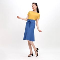 Chân váy dài chất jean thun 502p 8059