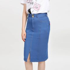 Chân váy dài chất jean thun 502p 8022