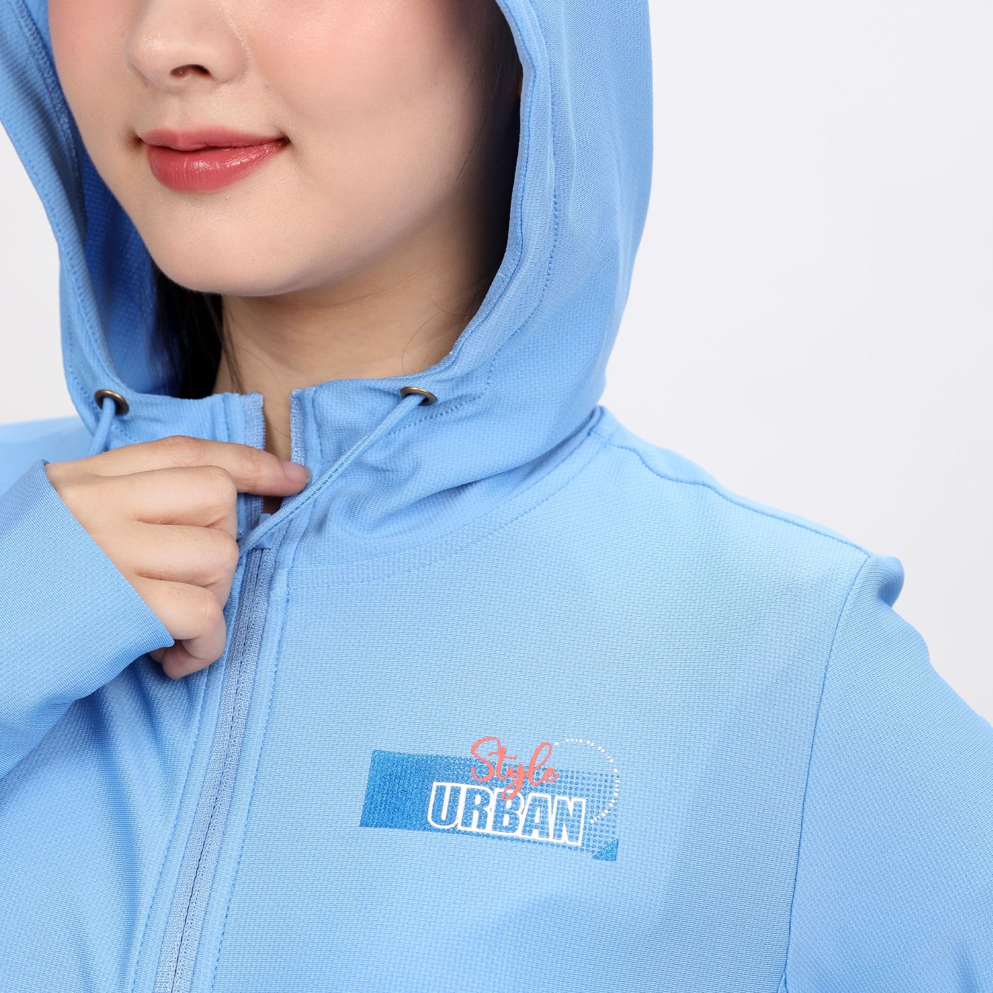 Áo khoác nữ chống nắng, chống UV có nón chất poly cát 311p 1270