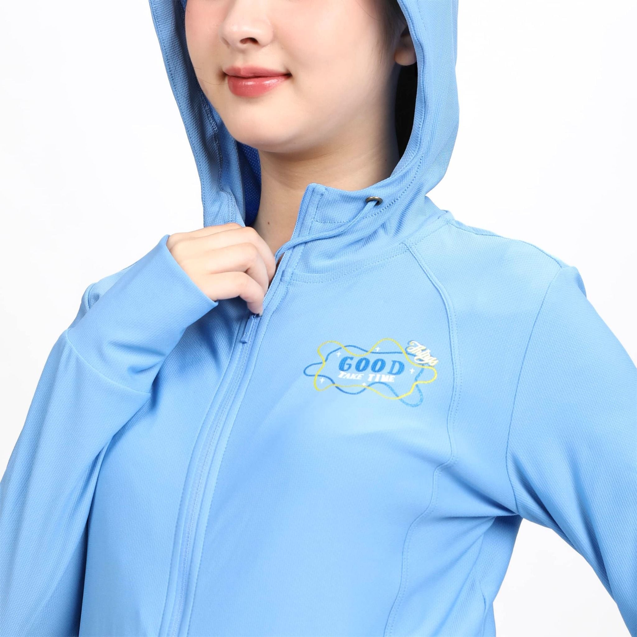 Áo khoác nữ chống nắng, chống UV có nón chất poly cát 311p 1269