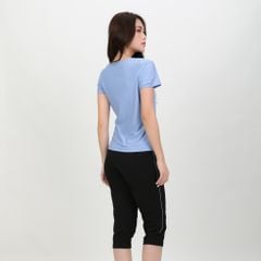Bộ nữ thể thao chất silk lạnh kiểu quần lửng tay ngắn 374p 4304