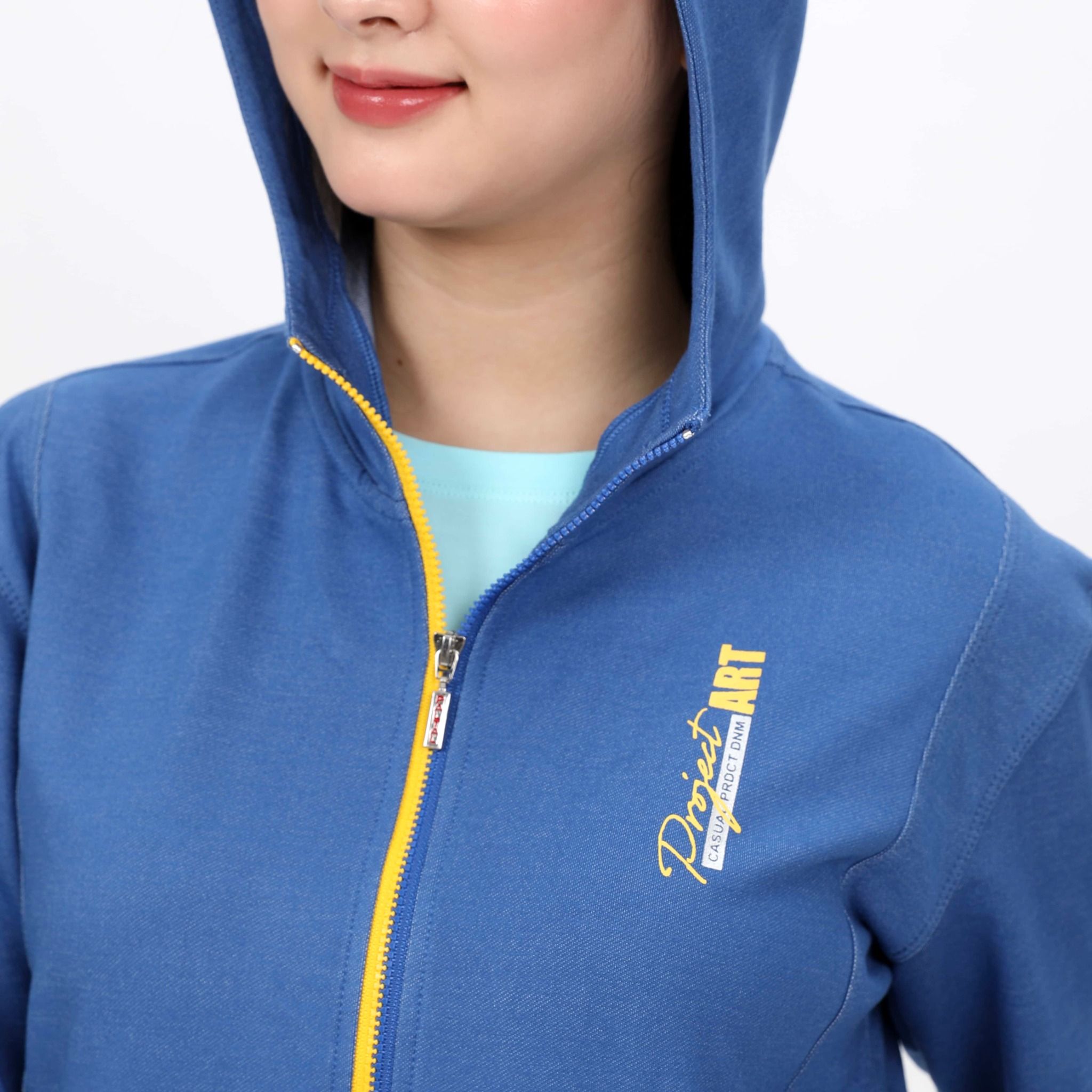 Áo khoác nữ chống nắng, chống UV C3 chất jean thun 501p 1264