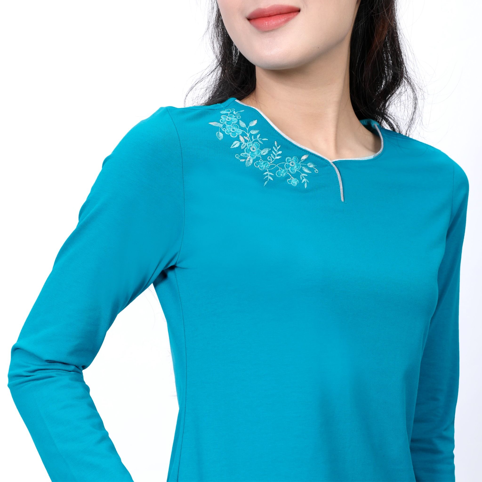 Set đồ bộ nữ kiểu quần dài tay dài 183p 3212