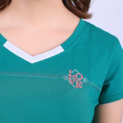 Đồ bộ nữ mặc nhà kiểu quần dài tay ngắn cotton 023p 3033