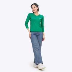 Áo thun nữ tay dài Cổ Tim chất cotton siêu mát 020p 0271