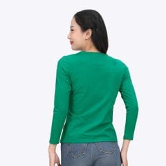 Áo thun nữ tay dài Cổ Tim chất cotton siêu mát 020p 0271