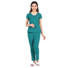 Đồ bộ nữ mặc nhà kiểu quần dài tay ngắn cotton 023p 3033