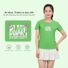 Áo thun nữ tay ngắn Cổ Tròn Form Suông chất cotton siêu mát 020p 0316