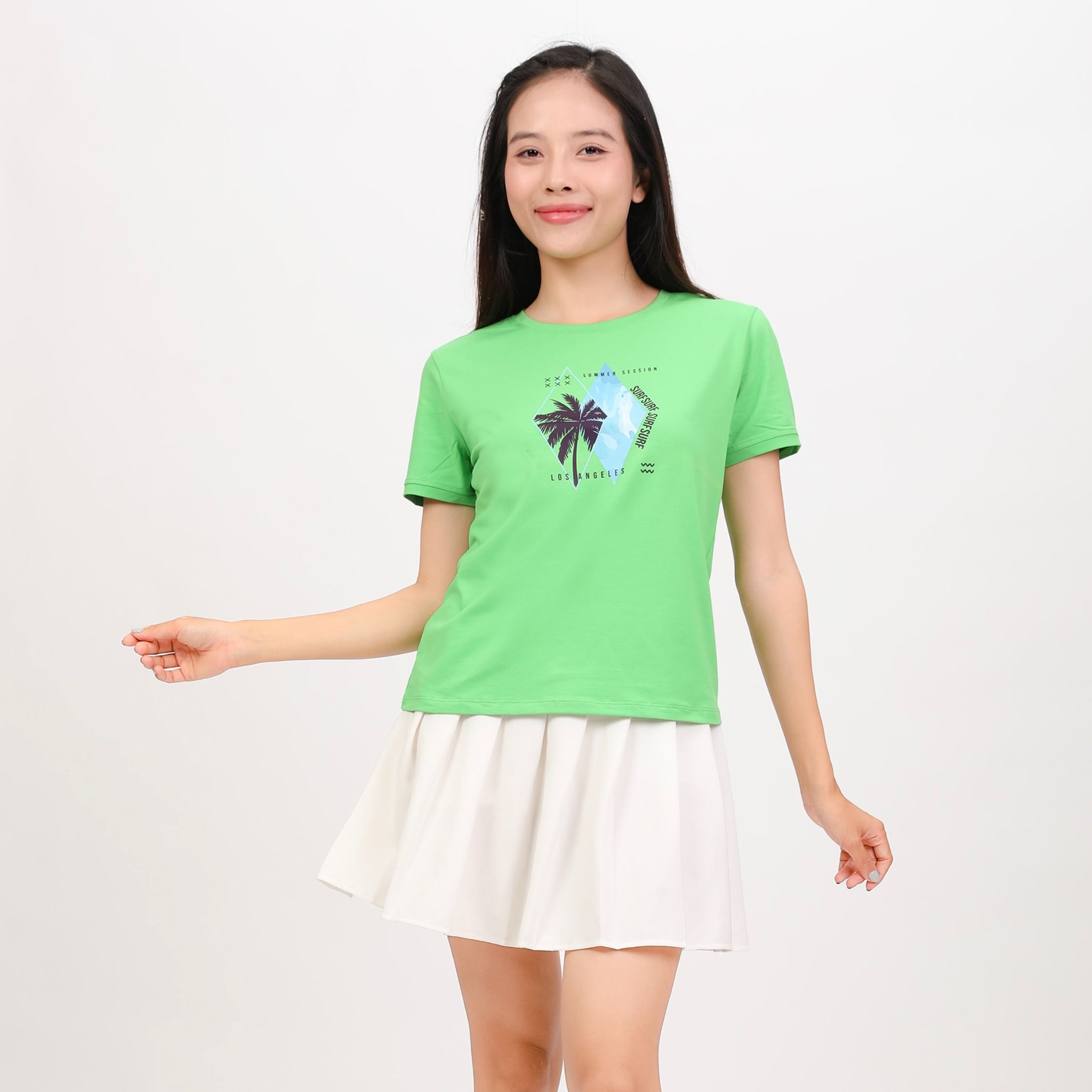 Áo thun nữ tay ngắn form cơ bản chất cotton siêu mát 020p 0308