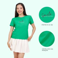 Áo Thun Tay Ngắn Cổ Tròn Form cơ bản Cotton 020p 0340