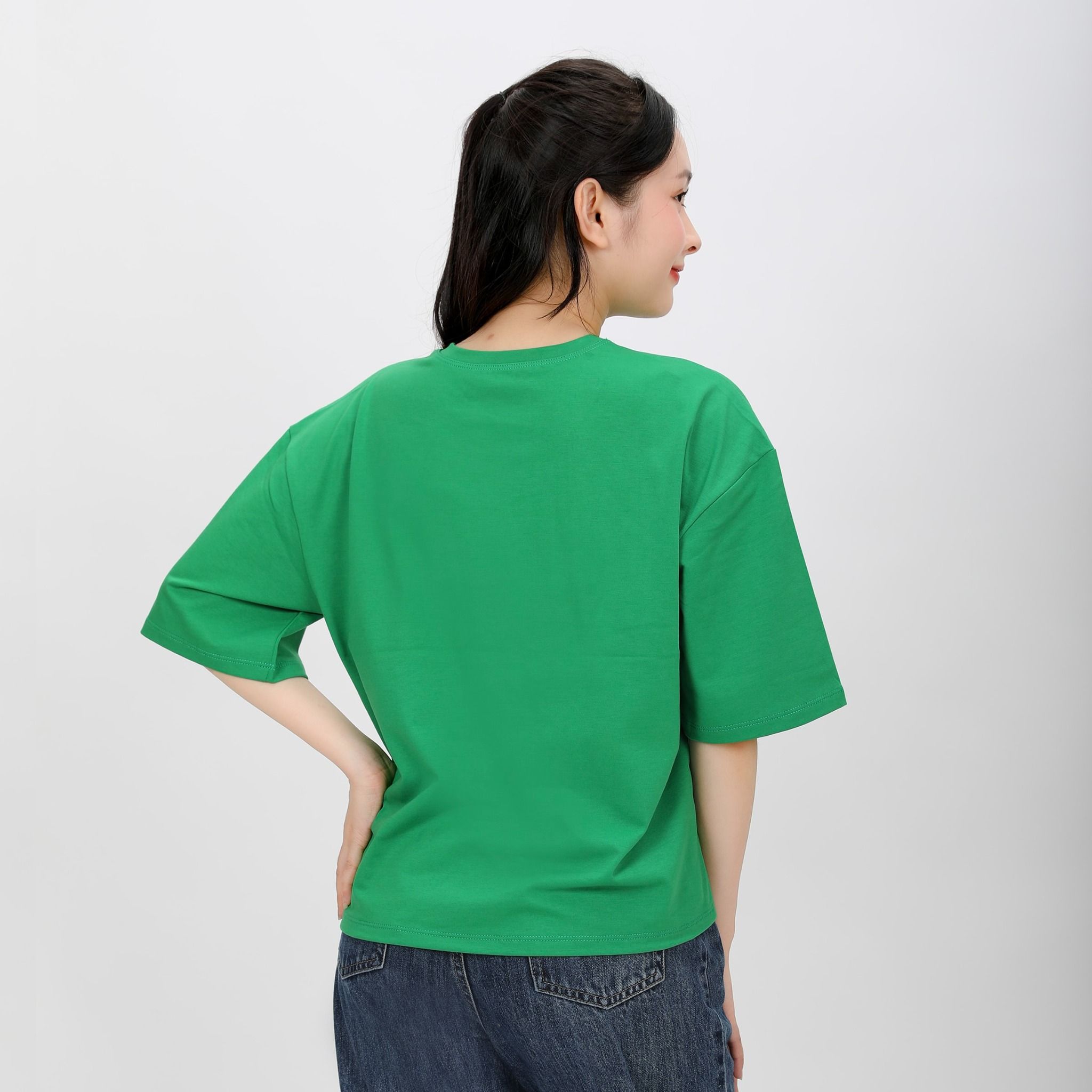 Áo thun nữ phom vuông chất cotton siêu mát 190p 0296