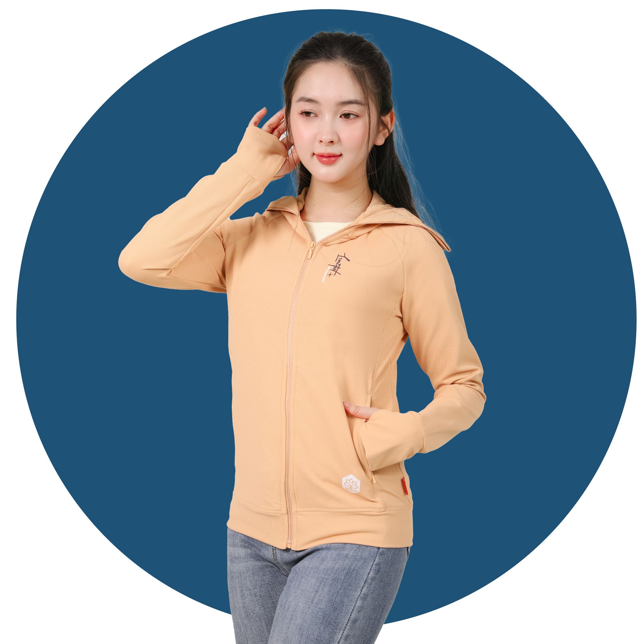 Áo khoác nữ chống nắng, chống UV chất kim cương 611p 1318