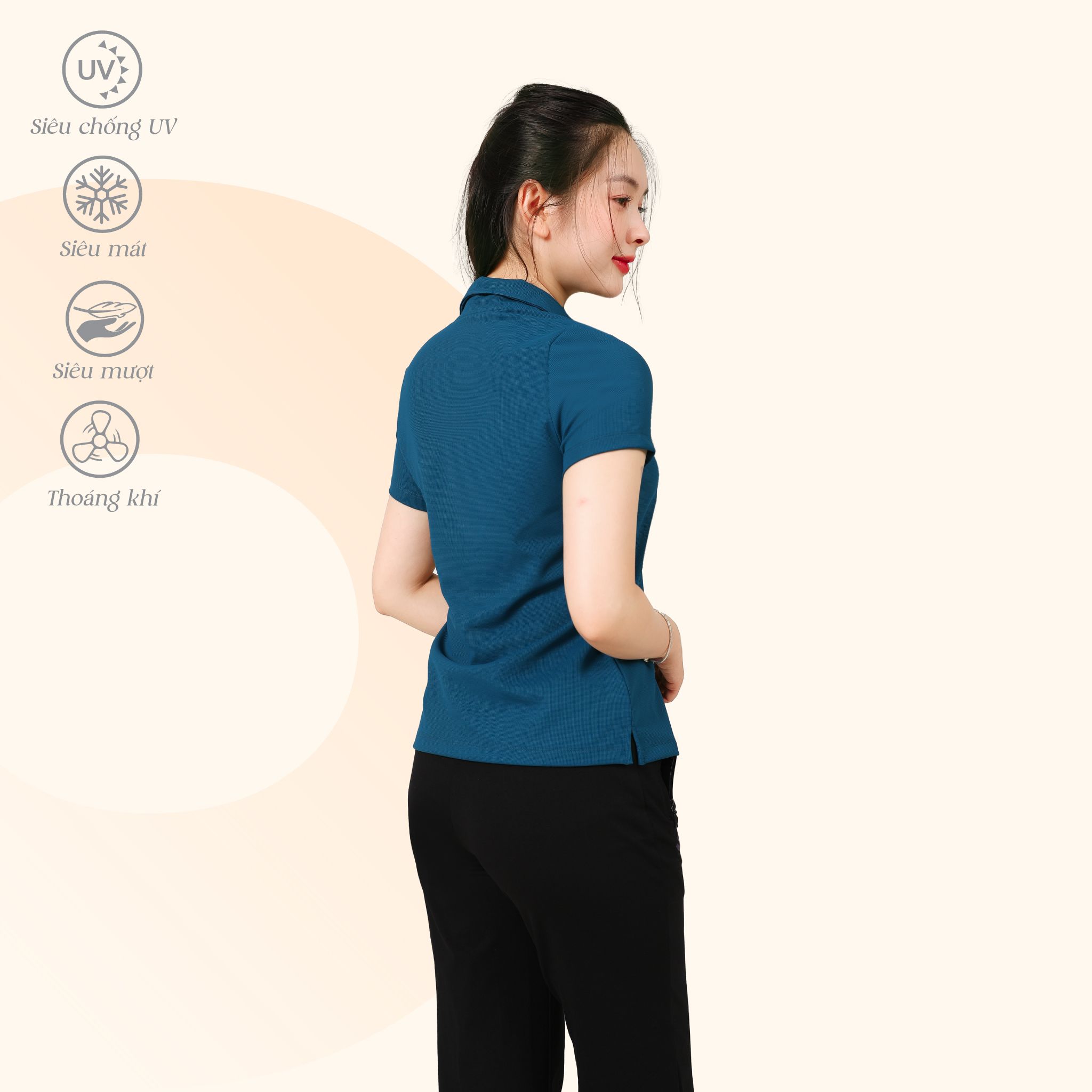 Set đồ bộ nữ kiểu quần dài tay ngắn chất silk kim cương 613p 3409
