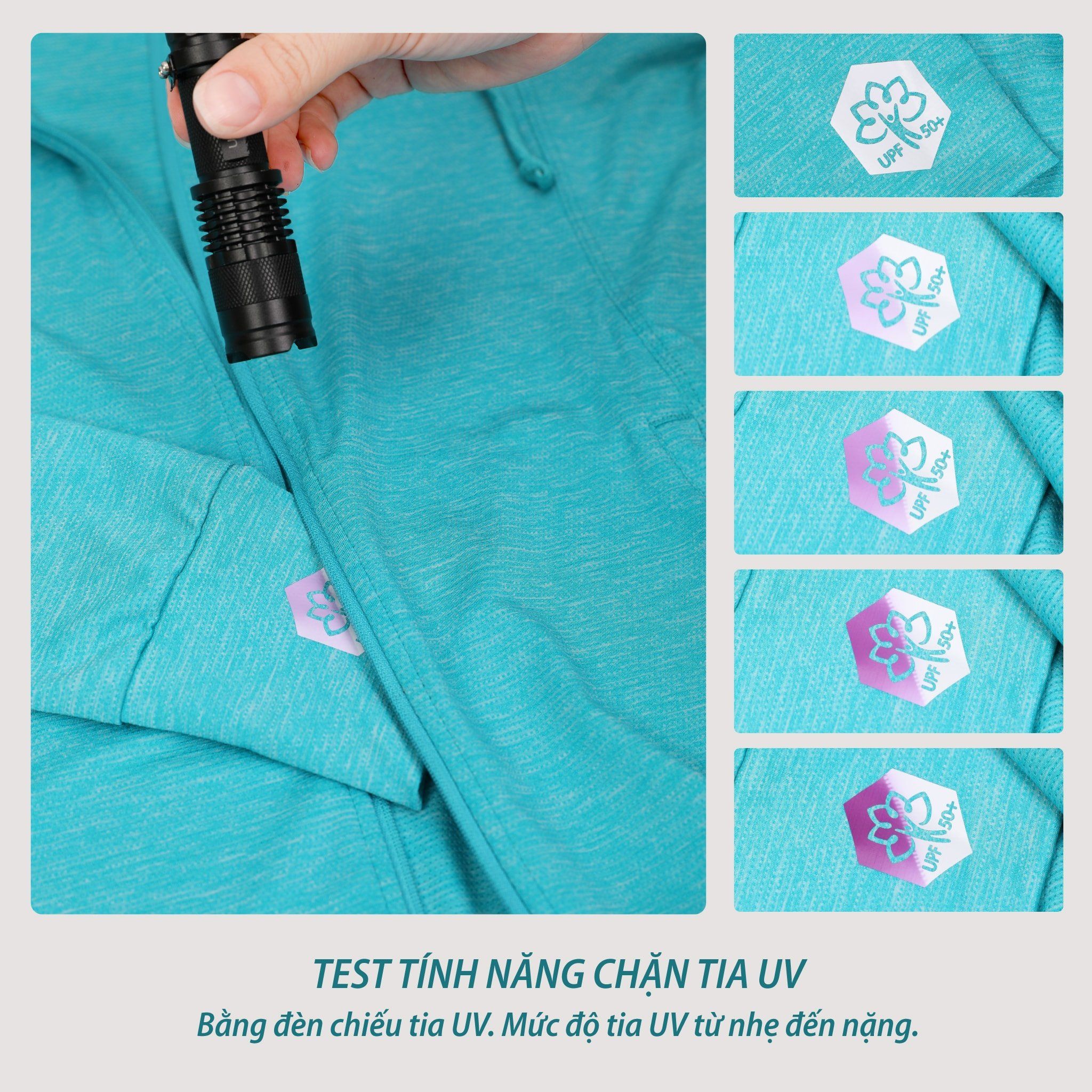Áo khoác nữ chống nắng, chống UV chất melan lưới 341p 1303