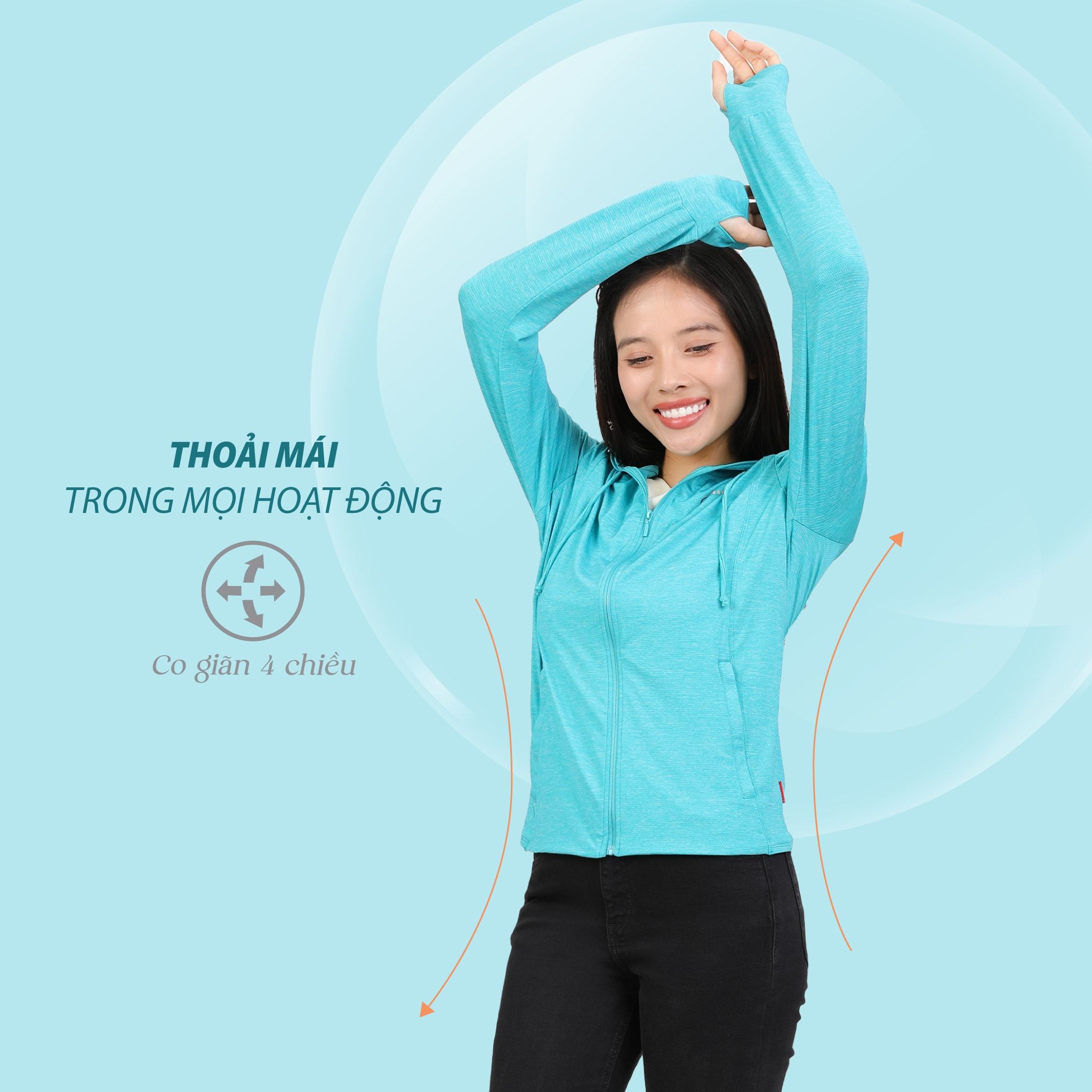 Áo khoác nữ chống nắng, chống UV chất melan lưới 341p 1303