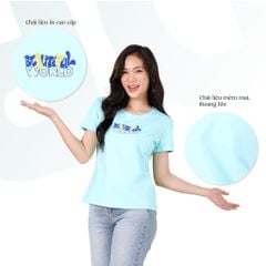 Áo thun nữ tay ngắn chất cotton siêu mát Form Suông 020p 0350