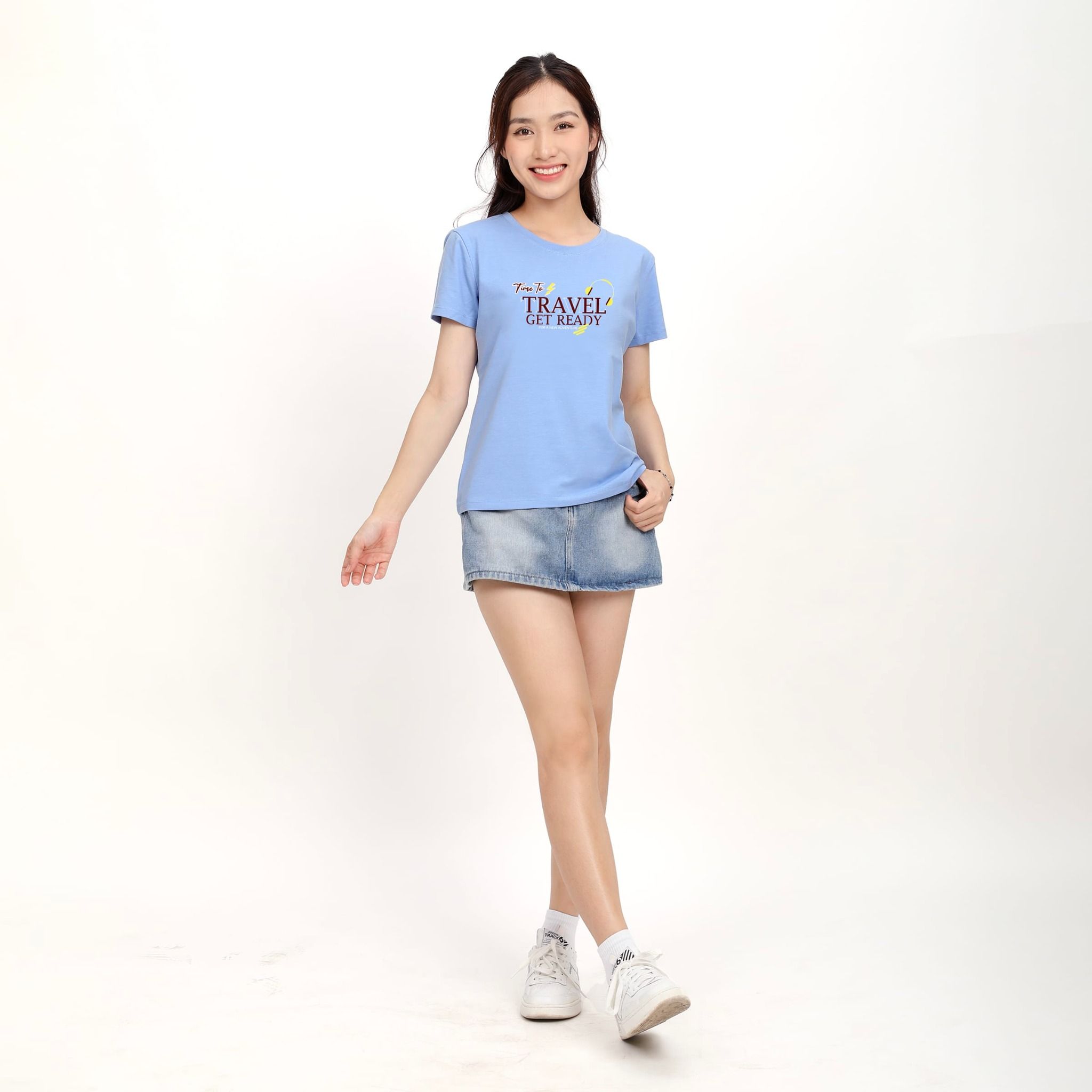 Áo thun nữ form suông chất cotton siêu mát 190p 0411
