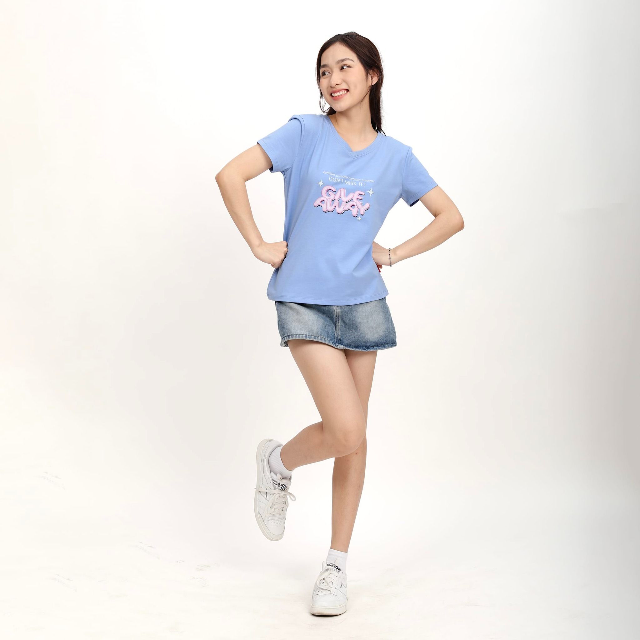 Áo thun nữ form suông chất cotton siêu mát 190p 0332