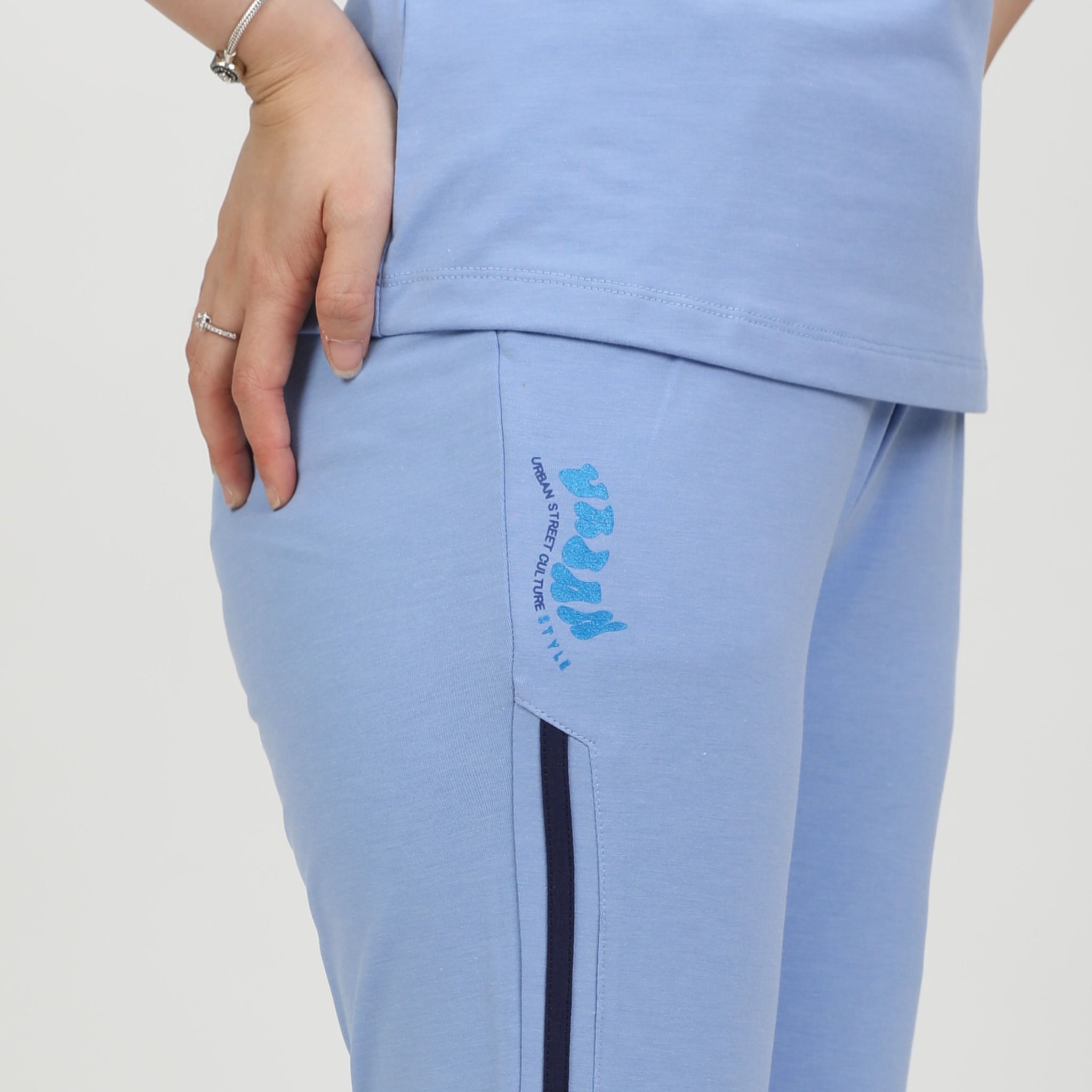 Set đồ bộ nữ kiểu quần dài tay ngắn chất cotton cvc mát 193p 3398