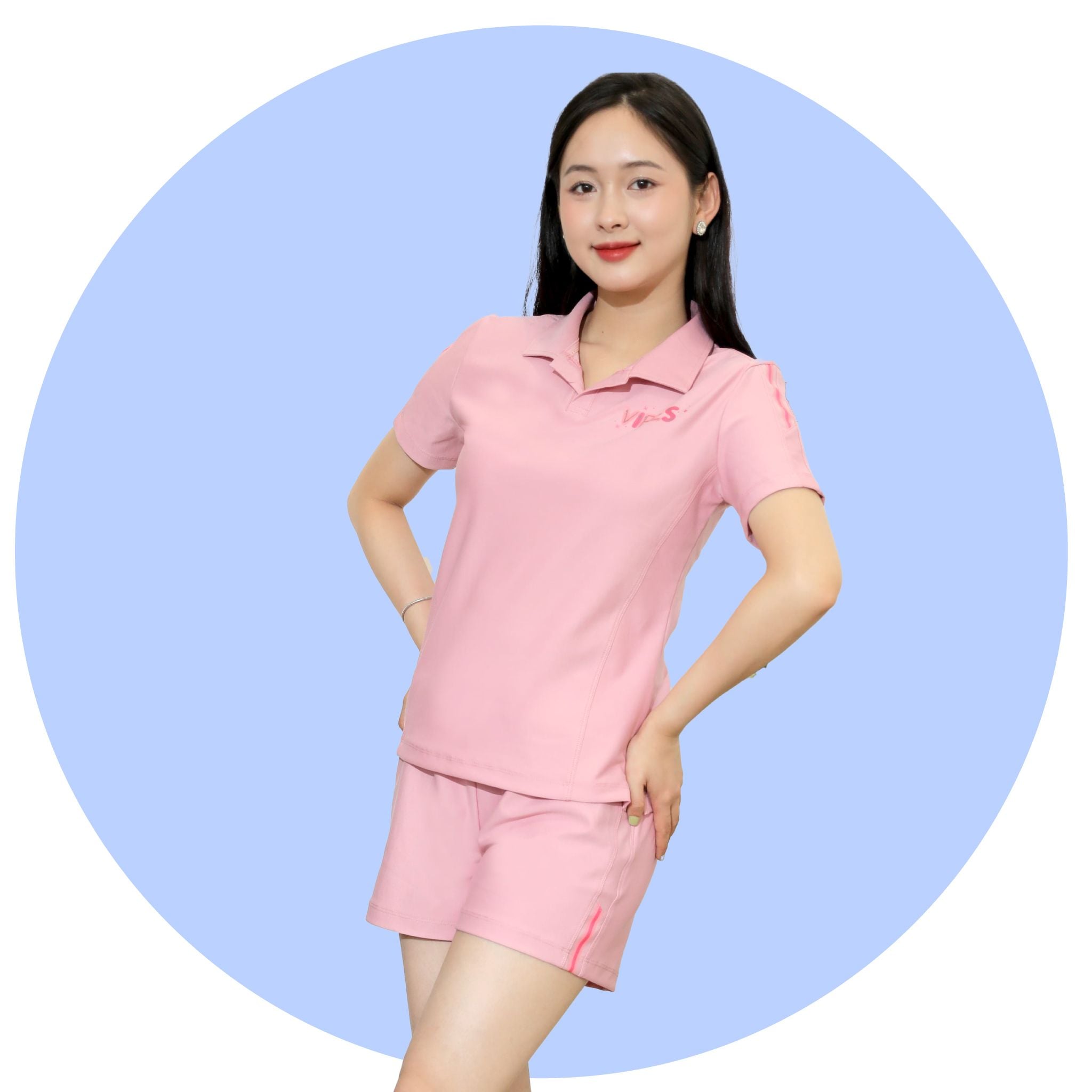 Set đồ bộ nữ kiểu quần đùi nữ kiểu quần đùi tay ngắn chất pique 525p 5202