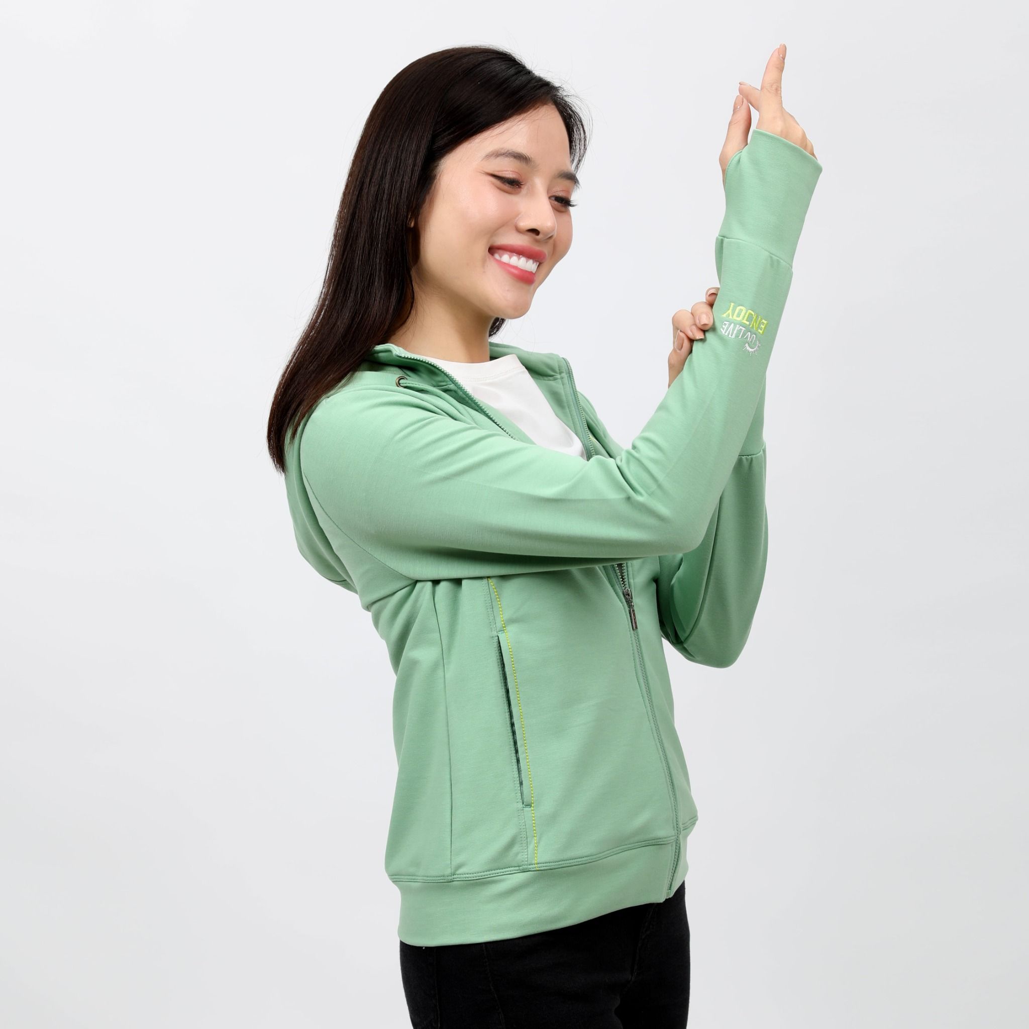 Áo khoác nữ chống nắng, chống UV chất vảy cá cotton siêu mát 431p 1258
