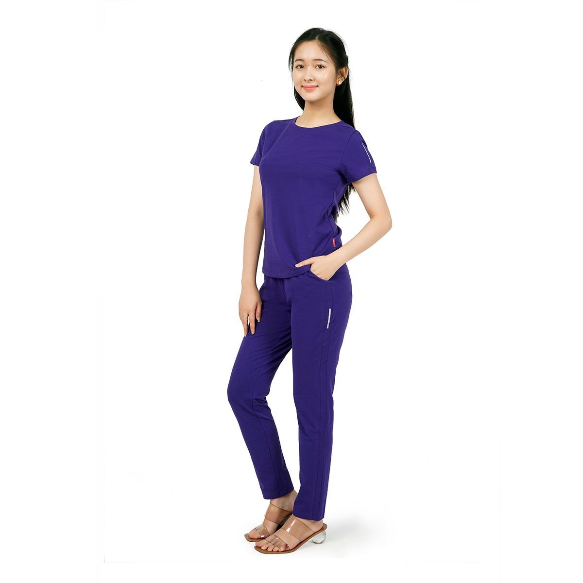 Set đồ bộ nữ kiểu quần dài tay ngắn chất cotton siêu mát 023p 3305