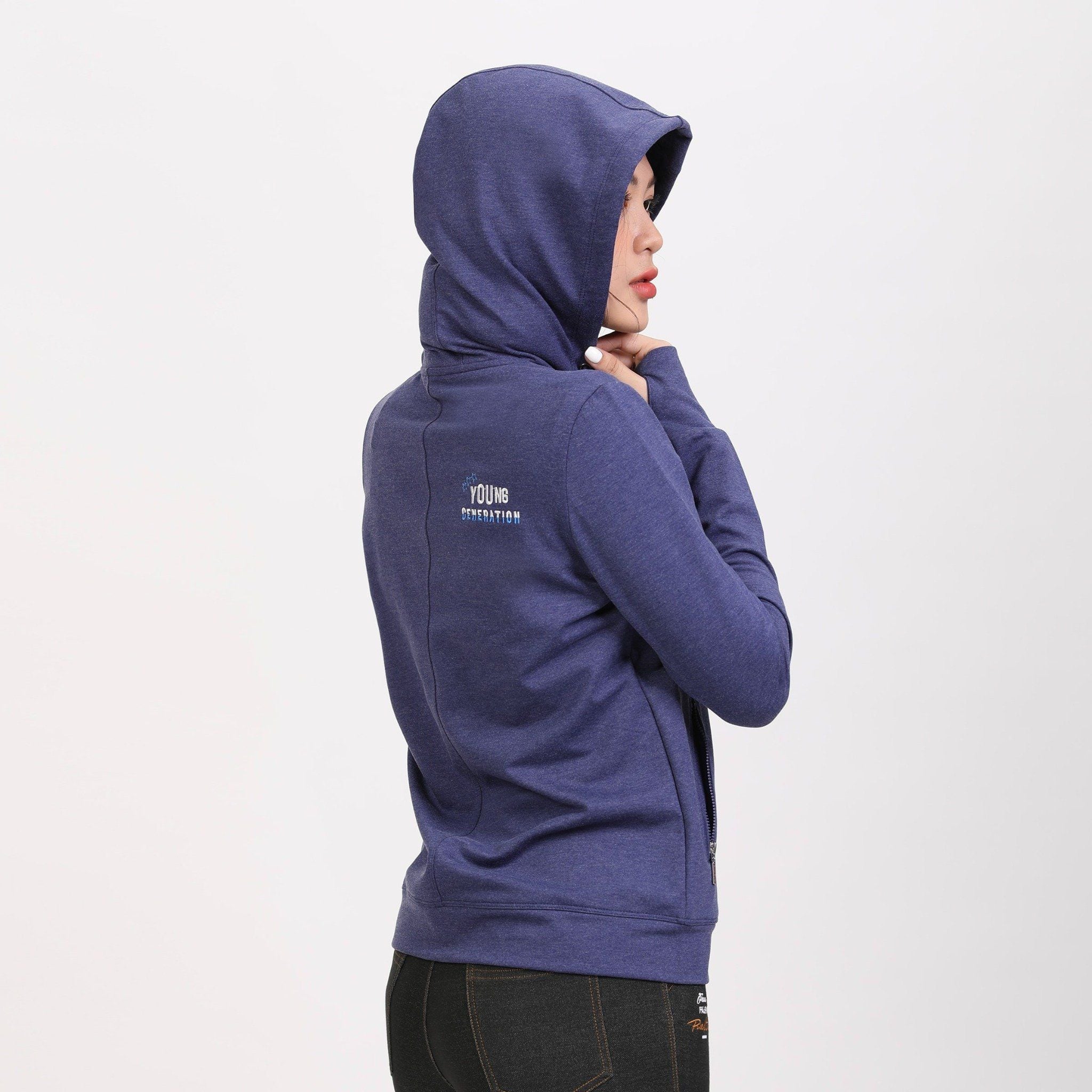 Áo khoác nữ chống nắng, chống UV chất vảy cá cotton cvc mát 401p 1289