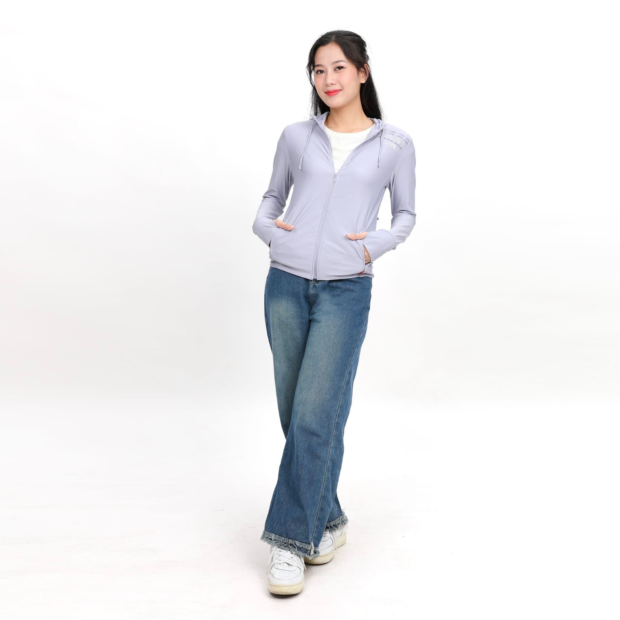 Áo khoác nữ chống nắng, chống UV chất poly cát 311p 1267