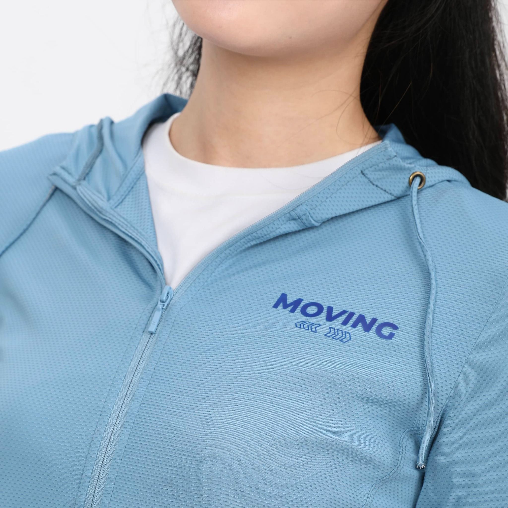 Áo khoác nữ chống nắng, chống UV có nón chất poly thái 311p 1266