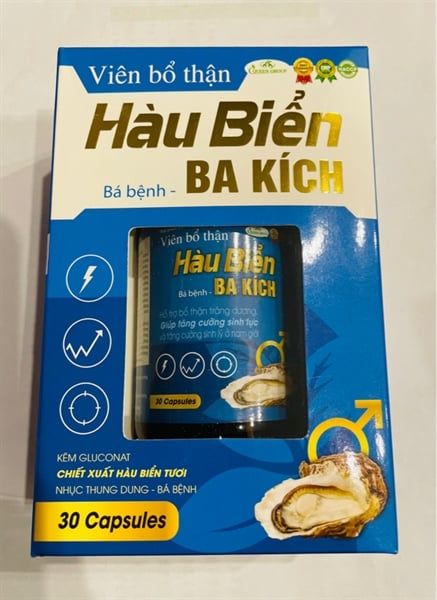  Hàu biển Ba Kích - Bổ thận tráng dương, tăng cường sinh lực và tăng sinh lý ở nam giới - Hộp 30 viên 