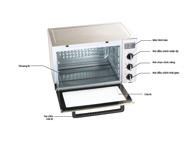  Lò nướng Hyundai - Dung tích 30L / 35L / 45L HDE 3000S - Bảo hành 12 tháng 