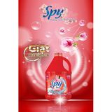  [Ít bọt, máy cửa ngang] Nước giặt xả SPY đỏ cho máy giặt cửa ngang – dung tích 3,5L 