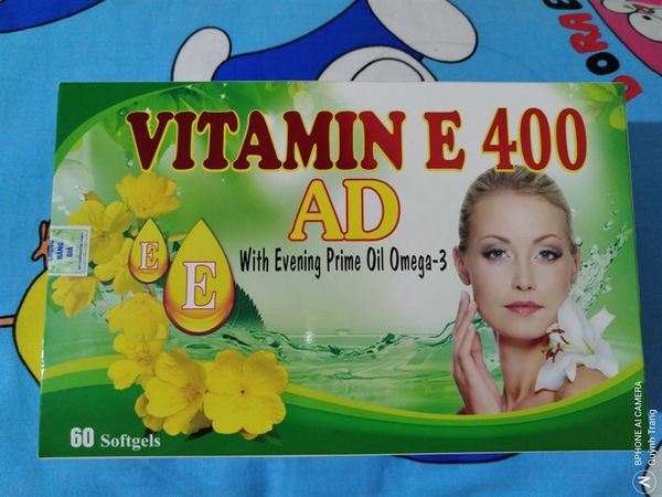  Vitamin E 400 AD with Evening Prime Oil Omega 3 - Hộp 60 viên 