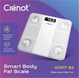  Cân Điện Tử Crenot Gofit S2 Kết Nối Bluetooth - đo phân tích chỉ số cơ thể body fat scale 