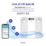  Cân Điện Tử Crenot Gofit S2 Kết Nối Bluetooth - đo phân tích chỉ số cơ thể body fat scale 