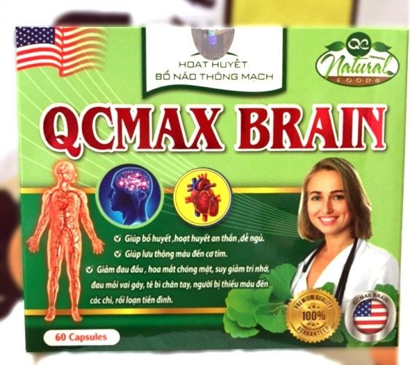  Hoạt huyết bổ não thông mạch QCMAX BRAIN (Hộp 60 viên) 