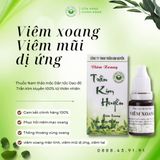  Thảo mộc hỗ trợ Xoang Trần Kim Huyền, làm sạch, sát trùng, giảm đau, thông thoáng vùng xoang 