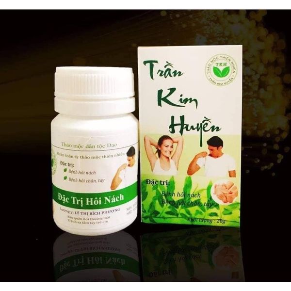  Thảo dược Trần Kim Huyền hỗ trợ khử mùi cơ thể, vùng dưới cánh tay, giảm thâm, mồ hôi, se nhỏ lỗ chân lông 